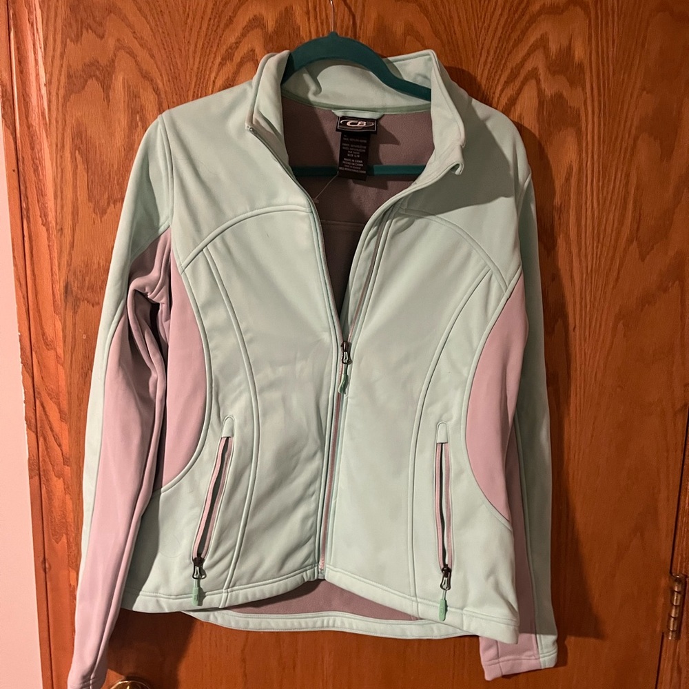 Mint Green Athletic Jacket, Size L, Brand New